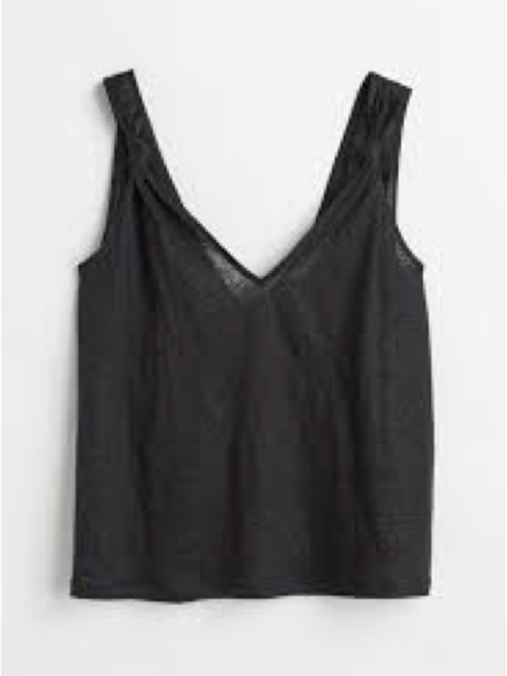 H&M Black V-Neck Tank Top